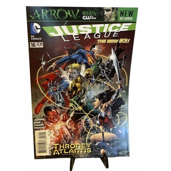 Justice League Vol 2 #16 Throne of Atlantis, Chapter Three Friends and Enemies - Picture 1 of 9